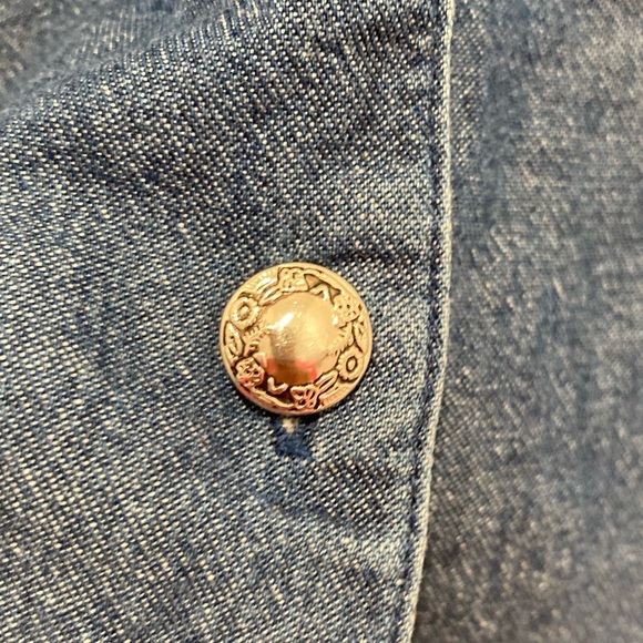 Vintage Cropped Embroidery Jean Jacket - Picture 6 of 9